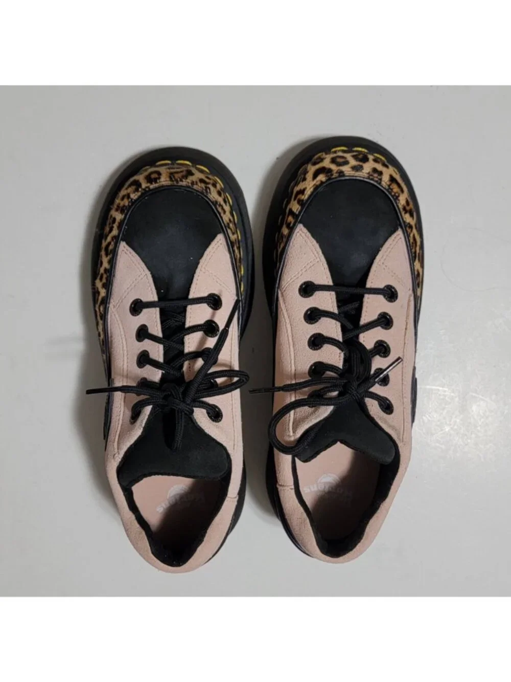 NEW Dr. Martens 5-Eye Leopard and Suede Shoes Goth Grunge Punk 90s Womens 8